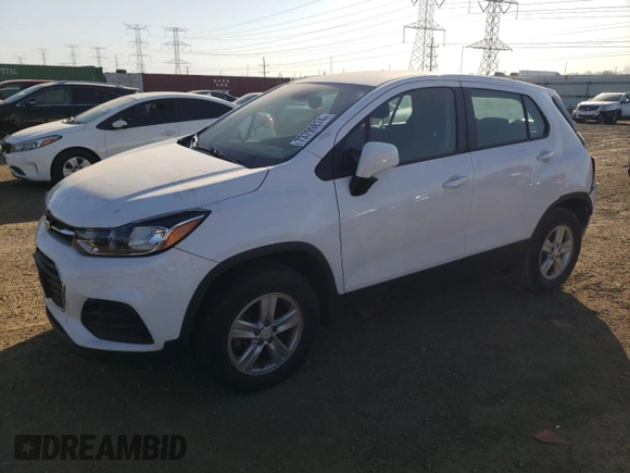 2020 Chevrolet Trax LS with VIN 3GNCJNSB2LL161325, listed as a Copart auction lot 73799874 with 83,190 mi miles and Salvage Title. Bid and sale history available at carsss.com. Image 1.