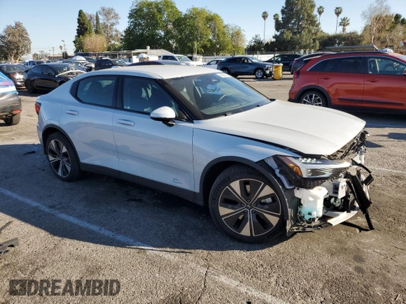 2024 Polestar 2 z VIN YSMFD3KA1RL219054, wystawiony jako Copart lot #46366205 z przebiegiem 15 134 mil mil oraz Szkoda całkowita • Salvage title. Historia ofert i sprzedaży dostępna na DreamBid. Obrazek 4.