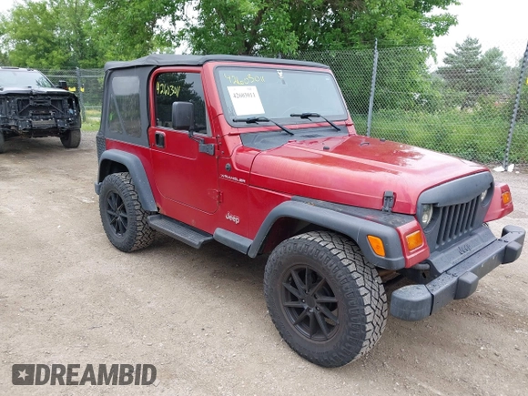 1999 Jeep Wrangler SE with VIN 1J4FY29P2XP459525, listed as a IAAI auction lot 42603011 with 258,297 mi miles and . Bid and sale history available at DreamBid. Image 1.