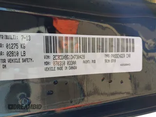 2013 Dodge Charger SE z VIN 2C3CDXBG1DH730428, wystawiony jako IAAI lot #42163825 z przebiegiem 98 664 mil mil oraz . Historia ofert i sprzedaży dostępna na DreamBid. Obrazek 9.