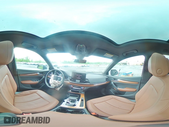 2023 Audi Q5 S line Premium with VIN WA1GAAFYXP2157574, listed as a Copart auction lot 55911315 with 17,830 mi miles and Salvage title. Bid and sale history available at DreamBid. Image 15.