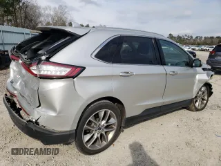 2016 Ford Edge Titanium with VIN 2FMPK3K91GBB47650, listed as a Copart auction lot 44604005 with 55,156 mi miles and Salvage Title. Bid and sale history available at carsss.com. Image 3.