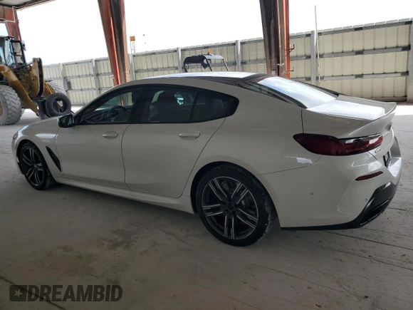 2023 BMW 8 Series 840i with VIN WBAGV4C00PCL13414, listed as a Copart auction lot 51512755 with 23,133 mi miles and Salvage title. Bid and sale history available at DreamBid. Image 2.