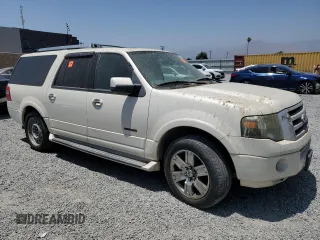 2007 Ford Expedition Max Limited with VIN 1FMFK20527LA06284, listed as a Copart auction lot 60783485 with 99,743 mi miles and Salvage title. Bid and sale history available at DreamBid. Image 4.