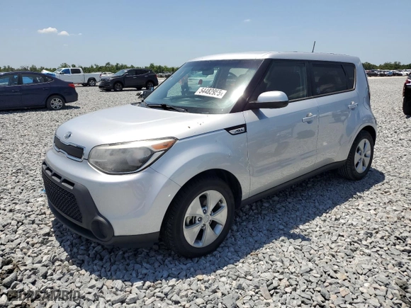 2016 Kia Soul with VIN KNDJN2A28G7824802, listed as a Copart auction lot 54482955 with 104,237 mi miles and Clean Title. Bid and sale history available at carsss.com. Image 1.