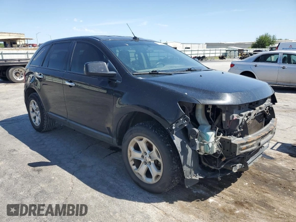 2011 Ford Edge SEL with VIN 2FMDK3JCXBBA00722, listed as a Copart auction lot 53828905 with 254,327 mi miles and Salvage Title. Bid and sale history available at carsss.com. Image 4.