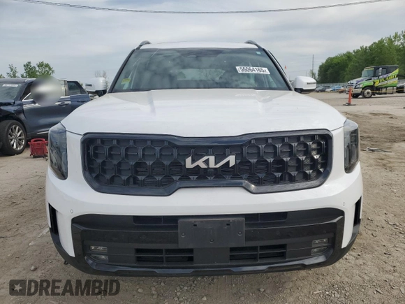 2024 Kia Telluride SX Prestige X-Pro with VIN 5XYP5DGC7RG515009, listed as a Copart auction lot 56064165 with 27,169 mi miles and Salvage title. Bid and sale history available at DreamBid. Image 5.