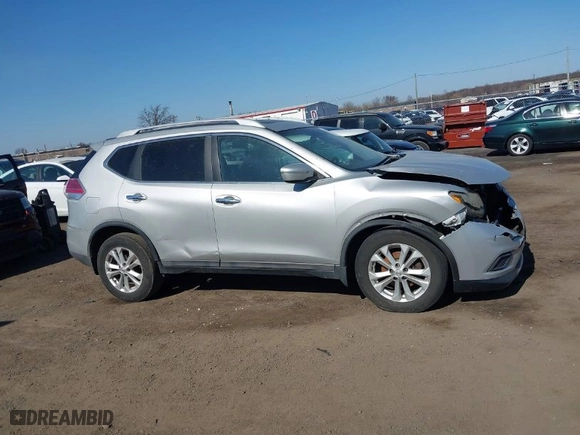 2015 Nissan Rogue SV with VIN 5N1AT2MV4FC799863, listed as a IAAI auction lot 41755466 with 120558 miles. Bid and sale history available at carsss.com. Image 13.