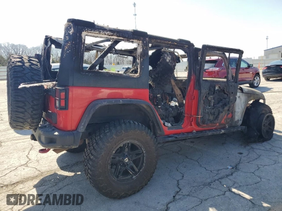 2017 Jeep Wrangler Unlimited Rubicon с VIN 1C4BJWFG6HL751417, выставлен на аукционе Copart как лот 48588335 с пробегом Не указан миль и На запчасти • Non repairable. История ставок и продаж доступна на DreamBid. Изображение 3.