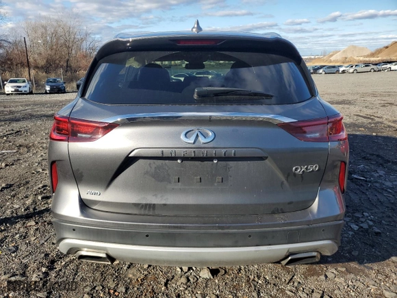 2022 Infiniti QX50 LUXE with VIN 3PCAJ5BB0NF117969, listed as a Copart auction lot 86700224 with 25,942 mi miles and Salvage Title. Bid and sale history available at carsss.com. Image 6.