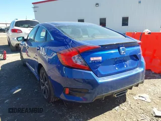 2019 Honda Civic Sedan Sport with VIN 2HGFC2F8XKH577032, listed as a IAAI auction lot 41688606 with 111,518 mi miles. Bid and sale history available at carsss.com. Image 3.