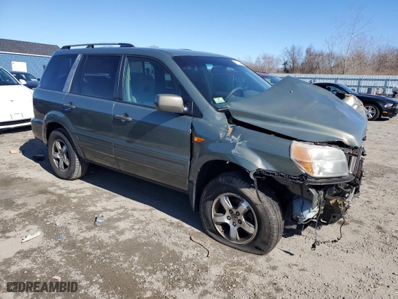 2008 Honda Pilot EX with VIN 5FNYF18428B001677, listed as a Copart auction lot 47534445 with 207,865 mi miles and Clean Title. Bid and sale history available at carsss.com. Image 4.