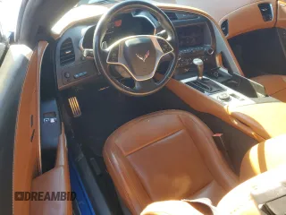 2014 Chevrolet Corvette Z51 3LT with VIN 1G1YM2D71E5129832, listed as a Copart auction lot 42787075 with 68,404 mi miles and Salvage title. Bid and sale history available at DreamBid. Image 8.