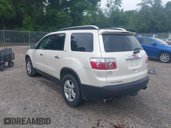 2009 GMC Acadia SLT2 with VIN 1GKEV33D69J208693, listed as a IAAI auction lot 42502300 with Not provided miles and . Bid and sale history available at DreamBid. Image 3.