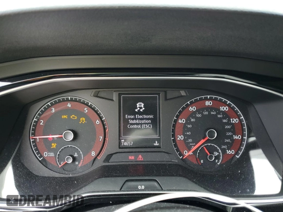 2019 Volkswagen Jetta S with VIN 3VWC57BU3KM066580, listed as a Copart auction lot 55295715 with 74,657 mi miles and Salvage title. Bid and sale history available at DreamBid. Image 9.