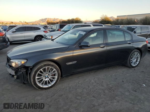 2012 BMW 7 Series 750Li with VIN WBAKB8C59CC964363, listed as a Copart auction lot 89381095 with 103,010 mi miles and Salvage Title. Bid and sale history available at carsss.com. Image 1.