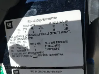 2002 Chevrolet Corvette Z06 with VIN 1G1YY12S225131395, listed as a IAAI auction lot 41440192 with 100,557 mi miles. Bid and sale history available at carsss.com. Image 9.