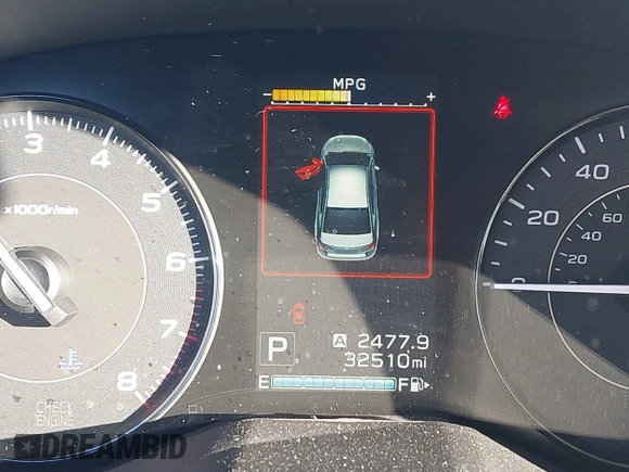 2020 Subaru Impreza with VIN 4S3GTAB62L3708475, listed as a IAAI auction lot 41211458 with 32,510 mi miles and . Bid and sale history available at DreamBid. Image 7.