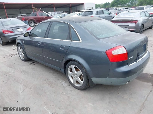 2003 Audi A4 3.0L with VIN WAULT68EX3A140754, listed as a IAAI auction lot 41899449 with 73,368 mi miles. Bid and sale history available at carsss.com. Image 3.
