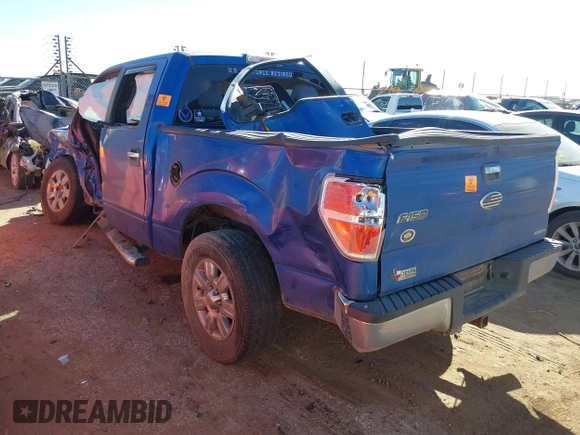 2012 Ford F-150 XL with VIN 1FTFW1CF1CKD35808, listed as a IAAI auction lot 41658233 with 1 mi miles. Bid and sale history available at carsss.com. Image 3.