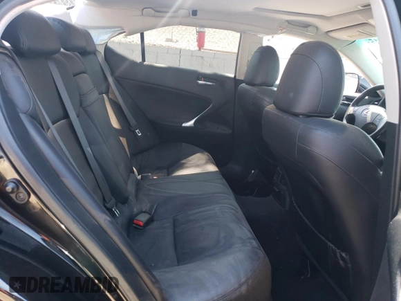 2008 Lexus IS 250 with VIN JTHBK262982067587, listed as a Copart auction lot 55614715 with 125,368 mi miles and Salvage title. Bid and sale history available at DreamBid. Image 10.