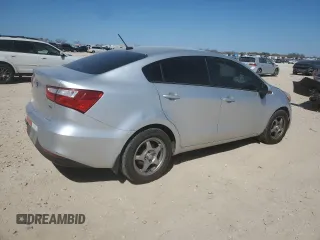 2016 Kia Rio LX with VIN KNADM4A35G6596829, listed as a Copart auction lot 48743225 with 148,286 mi miles and Salvage Title. Bid and sale history available at carsss.com. Image 3.