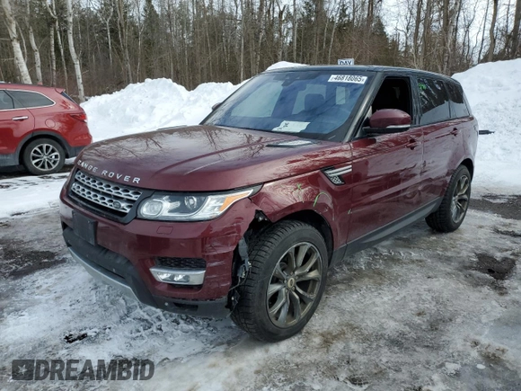 2017 Land Rover Range Rover Sport HSE with VIN SALWR2FK7HA156782, listed as a Copart auction lot 46818065 with 147,726 mi miles and Clean Title. Bid and sale history available at carsss.com. Image 1.