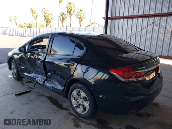 2015 Honda Civic LX with VIN 19XFB2F54FE203055, listed as a IAAI auction lot 40607290 with 206,136 mi miles and . Bid and sale history available at DreamBid. Image 3.