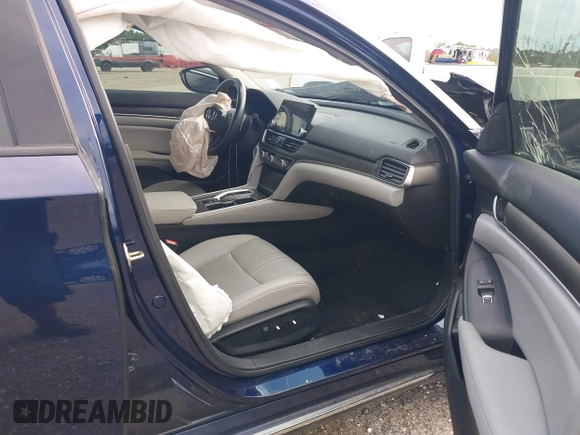 2020 Honda Accord EX-L with VIN 1HGCV3F5XLA006357, listed as a IAAI auction lot 42209588 with 23,347 mi miles and . Bid and sale history available at DreamBid. Image 5.