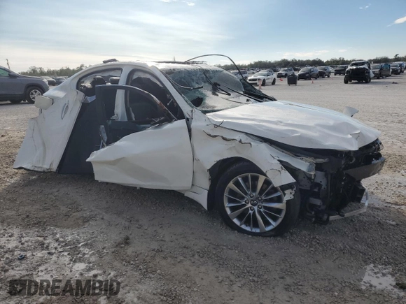 2019 Infiniti Q50 3.0t LUXE with VIN JN1EV7APXKM514609, listed as a Copart auction lot 87256034 with 93,253 mi miles and Non Repairable. Bid and sale history available at carsss.com. Image 4.