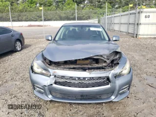 2014 Infiniti Q50 Sport with VIN JN1BV7AP0EM674540, listed as a Copart auction lot 56385455 with 130,362 mi miles and Salvage title. Bid and sale history available at DreamBid. Image 5.