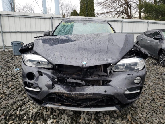 2015 BMW X6 xDrive35i with VIN 5UXKU2C50F0N76663, listed as a Copart auction lot 44454163 with 122,531 mi miles. Bid and sale history available at carsss.com. Image 12.