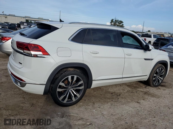 2021 Volkswagen Atlas SEL Premium R-Line with VIN 1V2FE2CA0MC210645, listed as a Copart auction lot 73636864 with Not provided miles and Salvage title. Bid and sale history available at DreamBid. Image 3.