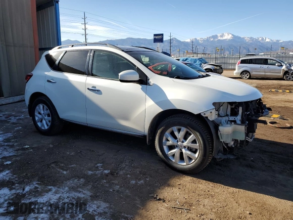 2013 Nissan Murano S with VIN JN8AZ1MU8DW204775, listed as a Copart auction lot 84963904 with 95,655 mi miles and Salvage Title. Bid and sale history available at carsss.com. Image 4.