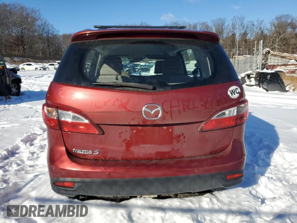 2013 Mazda 5 Touring with VIN JM1CW2CLXD0153178, listed as a Copart auction lot 86957974 with 142,208 mi miles and Salvage Title. Bid and sale history available at carsss.com. Image 6.