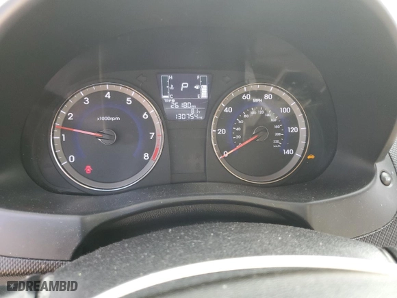 2016 Hyundai Accent SE with VIN KMHCT4AE0GU092358, listed as a Copart auction lot 43359565 with 130,754 mi miles and Salvage Title. Bid and sale history available at carsss.com. Image 9.