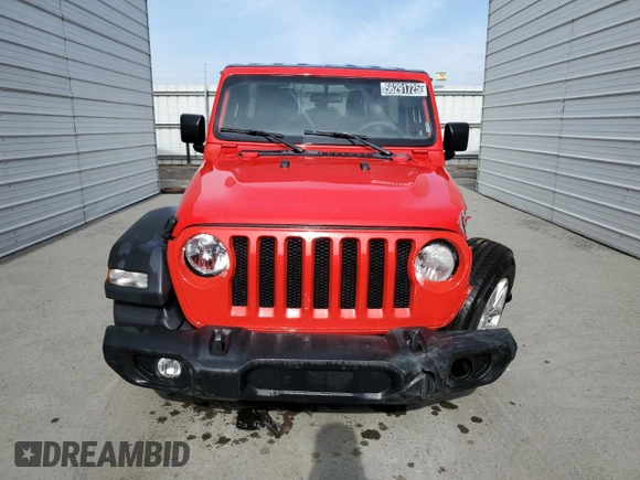 2023 Jeep Wrangler Sport S with VIN 1C4HJXDN5PW687059, listed as a Copart auction lot 56291725 with 23,611 mi miles and Non repairable. Bid and sale history available at DreamBid. Image 5.