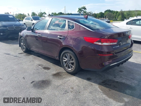 2020 Kia Optima LX with VIN 5XXGT4L37LG388611, listed as a IAAI auction lot 42741064 with 104,409 mi miles and . Bid and sale history available at DreamBid. Image 3.