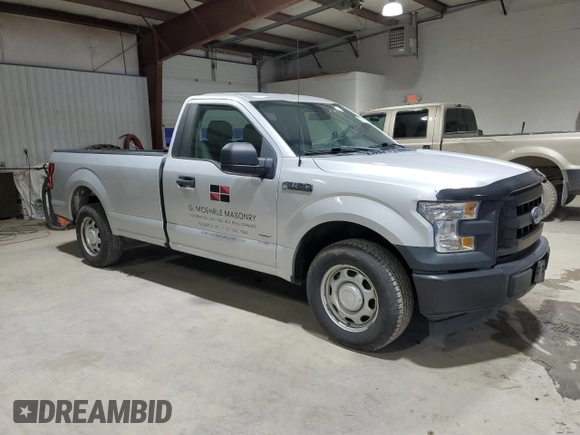 2017 Ford F-150 XL with VIN 1FTMF1CP8HKE56679, listed as a Copart auction lot 52177425 with 126,231 mi miles and Salvage title. Bid and sale history available at DreamBid. Image 4.