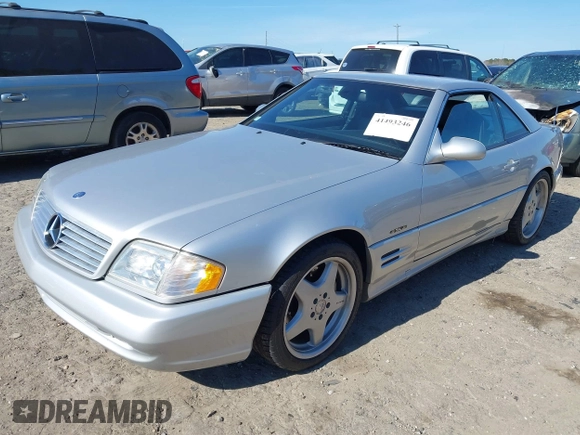 2001 Mercedes-Benz SL 500 with VIN WDBFA68F31F197746, listed as a IAAI auction lot 41493246 with 146,393 mi miles and . Bid and sale history available at DreamBid. Image 17.