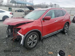 2017 Nissan Rogue SV with VIN 5N1AT2MT8HC799897, listed as a Copart auction lot 47623735 with 52,205 mi miles and Salvage Title. Bid and sale history available at carsss.com. Image 1.