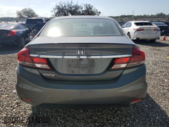 2013 Honda Civic EX with VIN 19XFB2F80DE034305, listed as a Copart auction lot 55426315 with 198,911 mi miles and Clean Title. Bid and sale history available at DreamBid. Image 6.