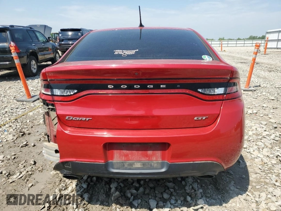 2015 Dodge Dart GT with VIN 1C3CDFEB4FD200285, listed as a Copart auction lot 60419325 with 106,671 mi miles and Clean title. Bid and sale history available at DreamBid. Image 6.