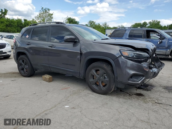 2021 Jeep Cherokee Altitude with VIN 1C4PJMLB9MD140093, listed as a Copart auction lot 58825095 with 79,896 mi miles and Salvage title. Bid and sale history available at DreamBid. Image 4.