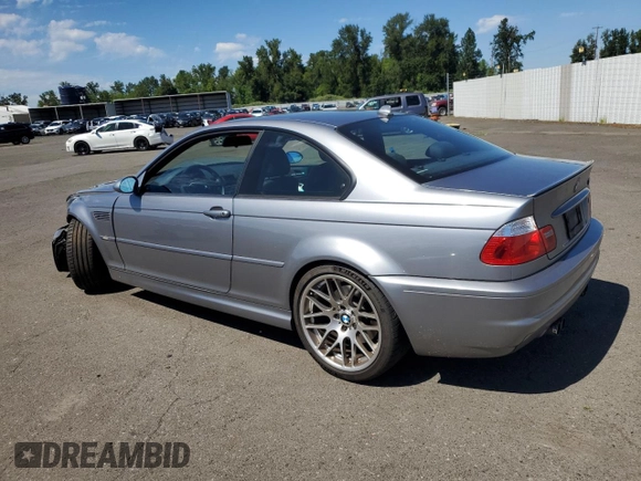 2005 BMW 3 Series M3 with VIN WBSBL93485PN62822, listed as a Copart auction lot 59136745 with 99,184 mi miles and Salvage title. Bid and sale history available at DreamBid. Image 2.