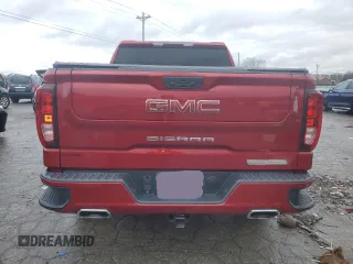 2021 GMC Sierra 1500 Elevation with VIN 3GTU9CED8MG409112, listed as a Copart auction lot 84196104 with 33,285 mi miles and Salvage Title. Bid and sale history available at DreamBid. Image 6.
