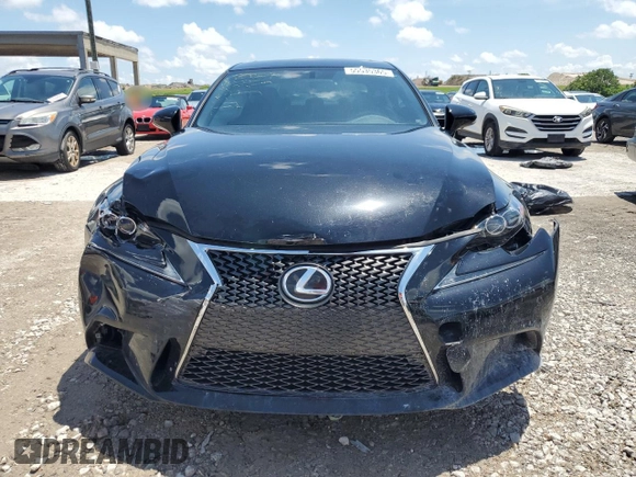 2015 Lexus IS 350 with VIN JTHBE1D25F5016197, listed as a Copart auction lot 55535365 with 56,987 mi miles and Salvage title. Bid and sale history available at DreamBid. Image 5.
