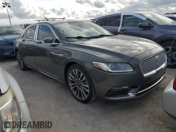 2017 Lincoln Continental Select z VIN 1LN6L9SP9H5609114, wystawiony jako Copart lot #75826794 z przebiegiem 21 770 mil mil oraz Szkoda całkowita • Salvage title. Historia ofert i sprzedaży dostępna na DreamBid. Obrazek 4.
