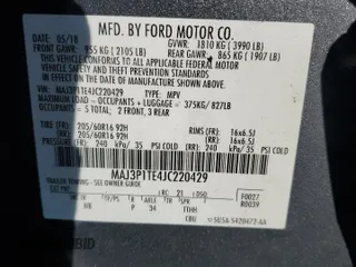 2018 Ford EcoSport SE with VIN MAJ3P1TE4JC220429, listed as a Copart auction lot 52817305 with 64,692 mi miles and Salvage title. Bid and sale history available at DreamBid. Image 15.