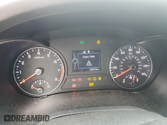 2017 Kia Optima LX with VIN 5XXGT4L32HG146753, listed as a Copart auction lot 60970145 with 180,574 mi miles and Salvage title. Bid and sale history available at DreamBid. Image 9.